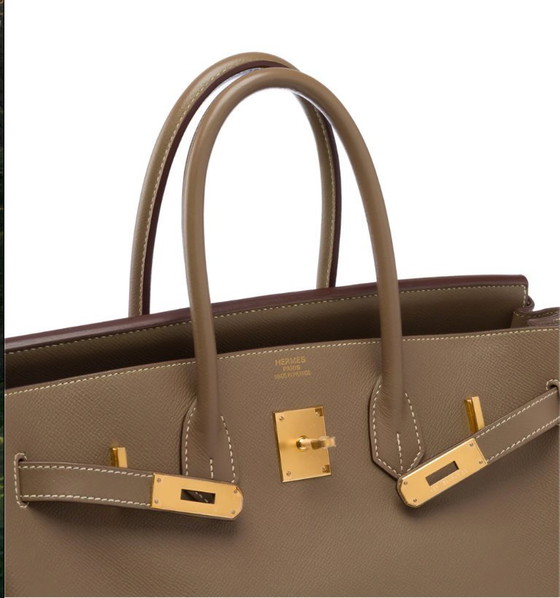 Image 1 of Sac HERMES Birkin 35 en cuero Étoupe - 103484