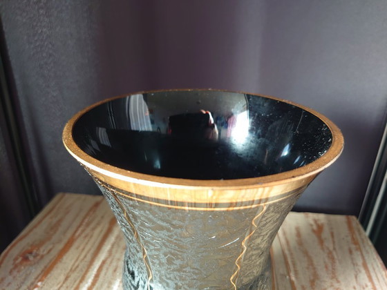 Image 1 of Art Deco hyalite vase De Rupel Boom glass factory