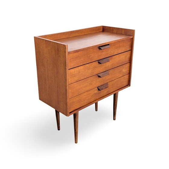 Image 1 of Original Midcentury Vintage Teak Chest of Drawers, Bedside Table, Danish