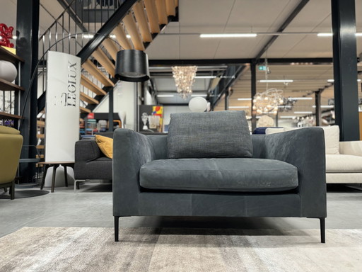 Montis Daley 1,5 Zits Bank Blauw leer