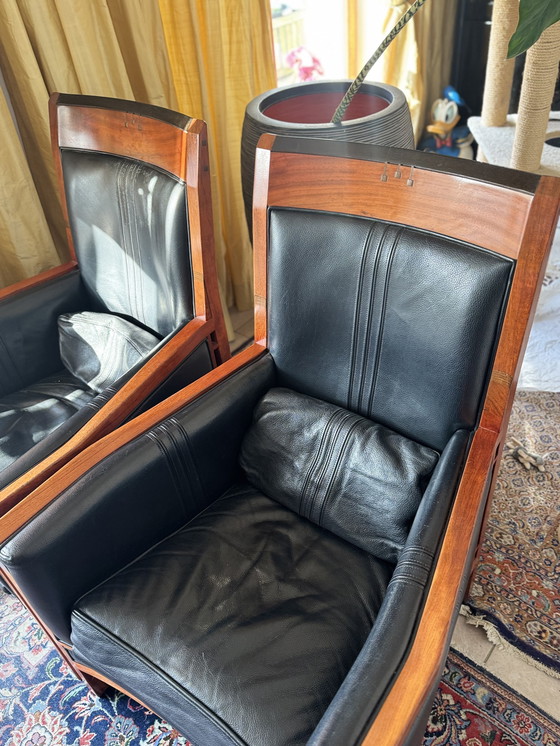 Image 1 of Hermosos asientos Art Deco del diseñador Art Deco Schuitema