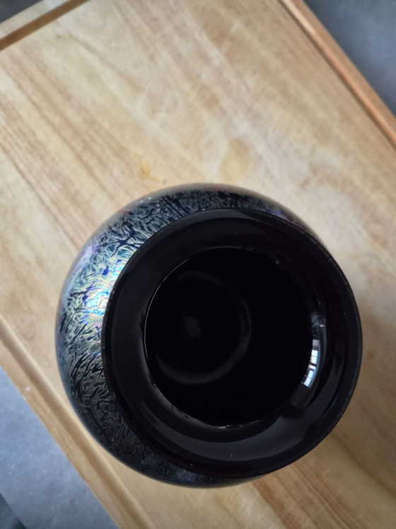 Vaso globo in vetro da studio iridescente vintage Royal Brierley. – Vasi (photo 4 of 8)