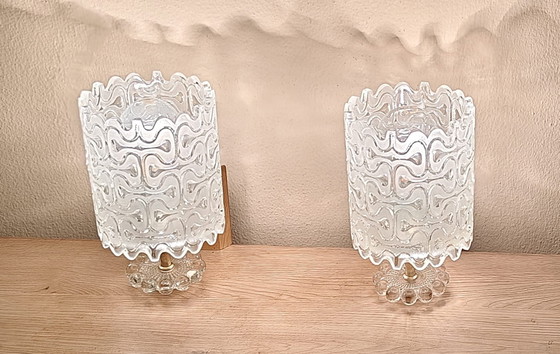 Image 1 of Kalmar Franken - Pair of Wall Lights

Textured Glass - Austria - 1960s