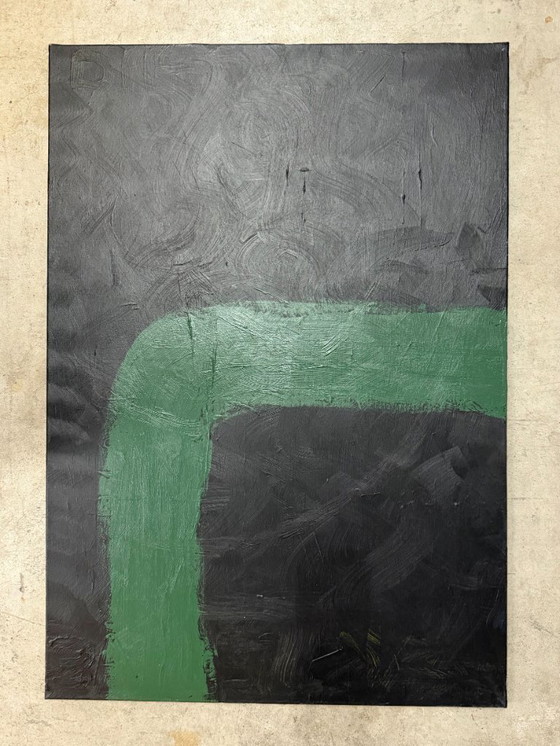 Image 1 of Zeitgenössische minimalistische abstrakte Gemälde – 2er-Set