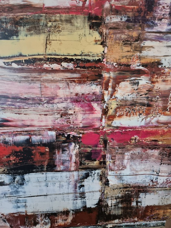 Image 1 of Frances Eckhardt - 100x100 cm hand-painted abstract colorful painting modern contemporary art