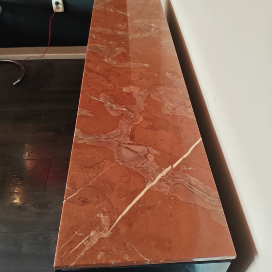 Florence Knoll Gredenza – Sideboard, rvs, Marble (photo 3 of 8)