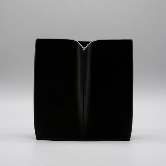 Image 1 of Rosenthal Studio-Line “Owl” Vase Wolf Karnagel 60s Porcelaine Noire Modernism
