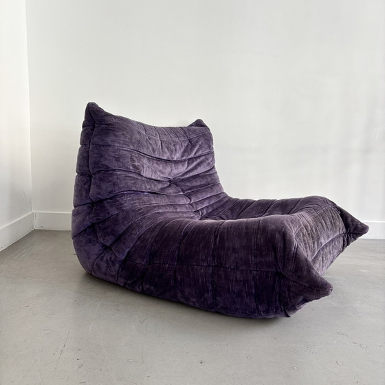 Image 1 of Purple Togo lounge chair by Michel Ducaroy for Ligne Roset