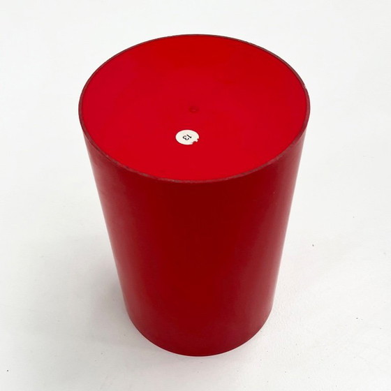 Roter Mülleimer Modell 4670 von Gino Colombini für Kartell, 1970er Jahre – Dekorative Objekte, Plastic (photo 5 of 5)