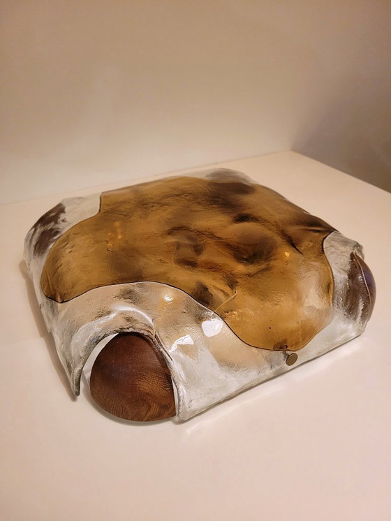 Image 1 of Gran lámpara de techo o de pared de cristal de Murano de Kaiser Leuchten