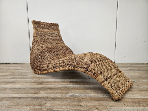 Rattan Chaise longue