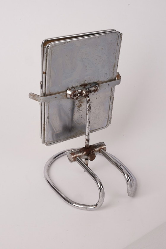 Image 1 of Espejo tríptico de oftalmólogo raro de la década de 1930