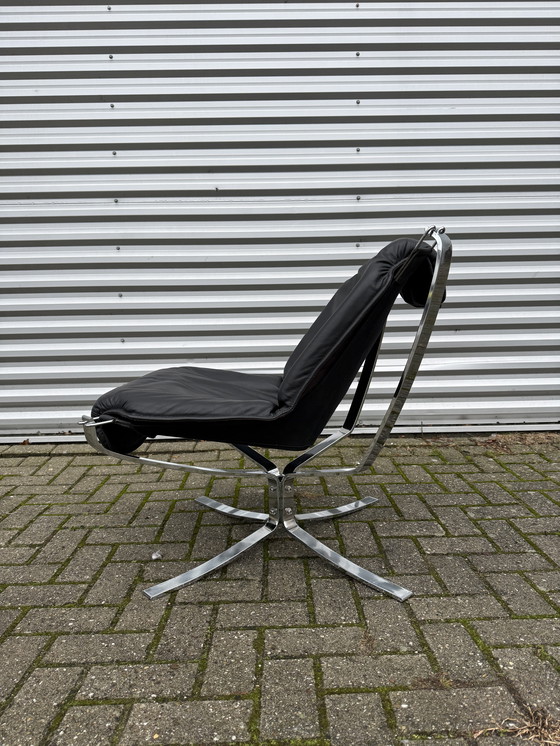 Image 1 of Set vintage Vatne Møbler Falcon di Sigurd Resell: 2 alti + 2 bassi + Hocker