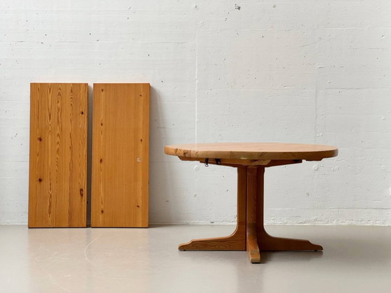 Image 1 of Dining room set: Extendable table and 8 chairs by NC Sweden, 1970s