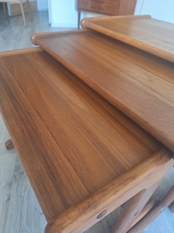 Image 1 of Vintage Teak Mimiset / Nesting Tables - Kai Kristiansen