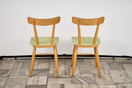 Set di 2 sedie in faggio, anni '60, Cecoslovacchia – TON, Sedie da pranzo, Wood (photo 7 of 14)