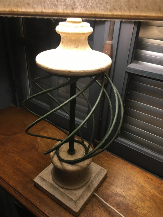 Stone and metal lamp – Table lamps, Vintage (photo 4 of 11)