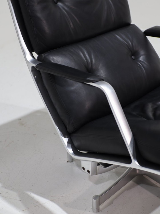 Poltrona Fabricius & Kastholm FK85 Kill International anni '60 – Sedie girevoli, Leather, Vintage (photo 5 of 13)