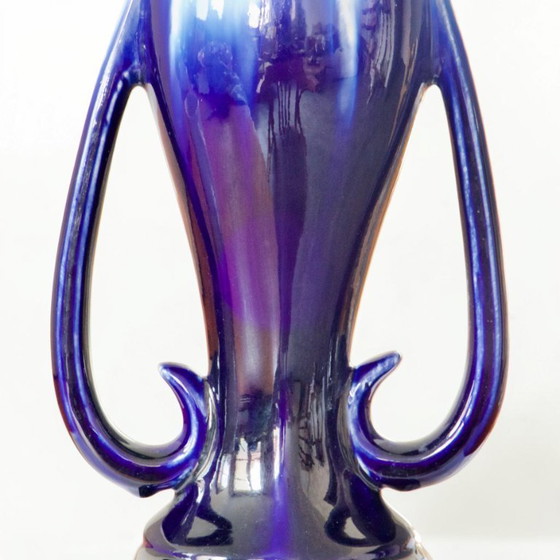 Image 1 of Large Art Nouveau vase by Thulin in glazed stoneware
