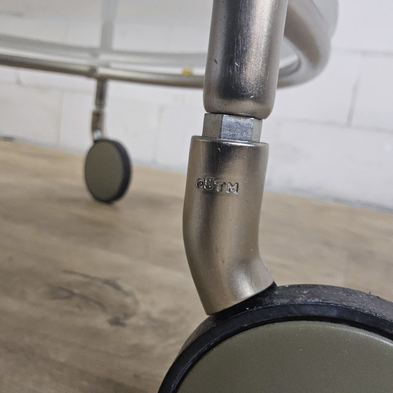 Image 1 of Tavolino laterale vintage Strind Ikea con ruote / carrello Ehlen Johansson (anni '80)