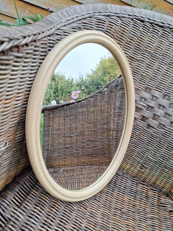 Vintage Oval Mirror Tiger – Tiger plastics, Glass, Plastic (photo 4 of 5)