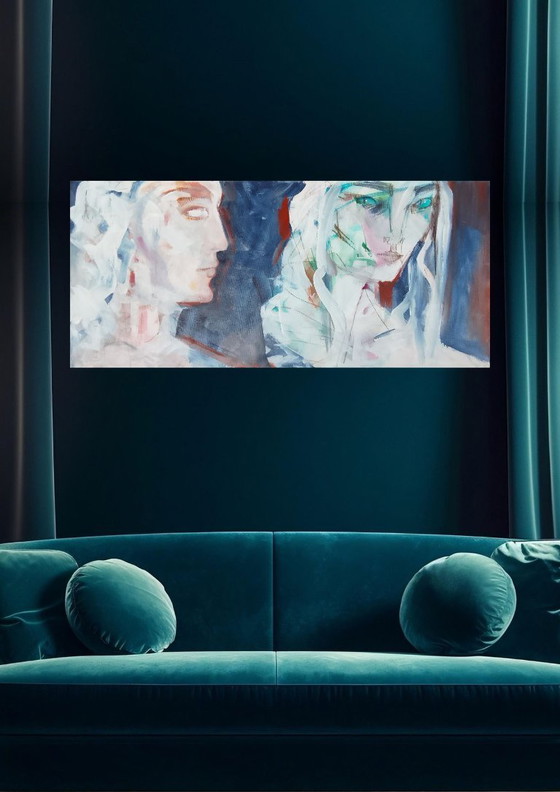 Image 1 of Acrylverfschilderij #zenoterra 40x90cm