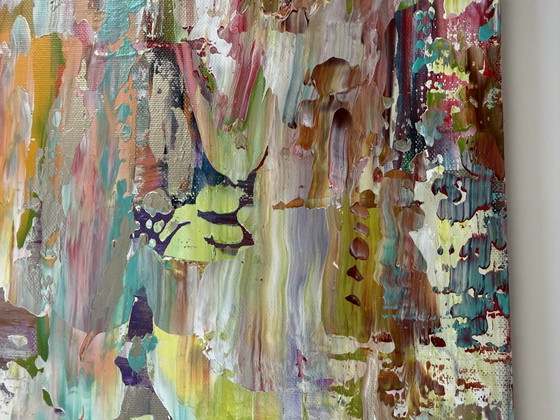 Colorful abstract painting – 40 × 50 cm – Paintings & Drawings, Canvas (photo 3 of 5)