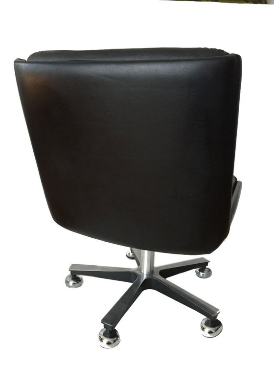 Image 1 of Duo de fauteuils cuir Cofemo. italie 1980