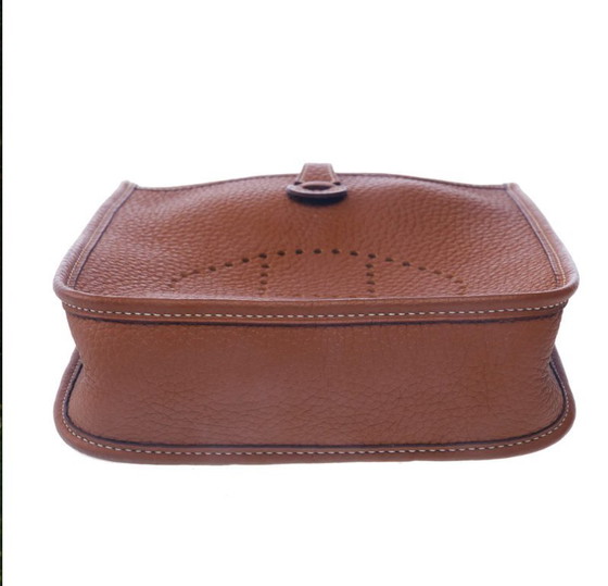 Image 1 of Borsa HERMES Mini Evelyne in cuoio dorato - 103279