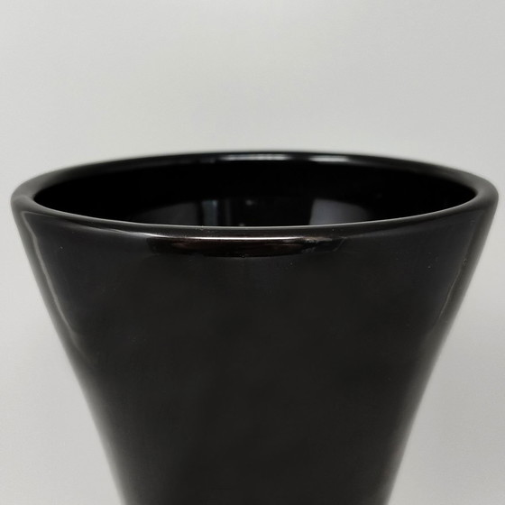 Image 1 of 1980s Exquisite Handgemaakte Polychrome Vaas in Keramiek van Bizzirri, Made in Italy