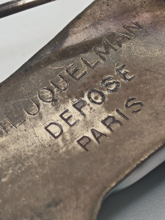 Schiaparelli/Neuquelman Brosche – Bildhauerei, Ceramic, Brass (photo 12 of 13)
