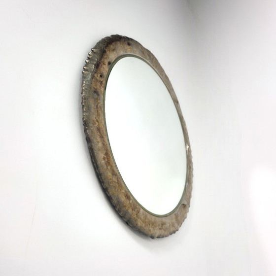 Image 1 of Magnificent mirrors space age, brutalist enamel bronzes