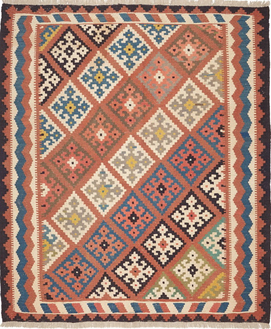 Image 1 of Kilim Fars Qashqai -Hand-woven-Unused 200 X 170 Cm No. 448954