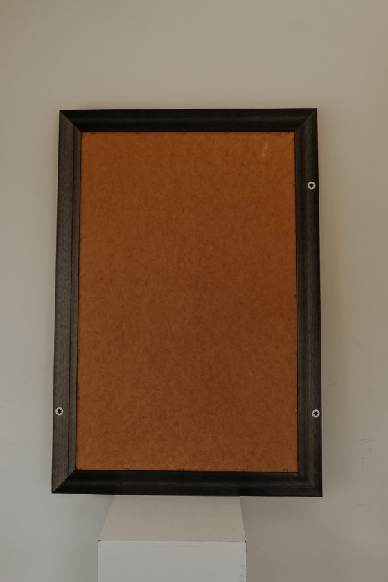 Image 1 of Specchio vintage XL sfaccettato con cornice dorata