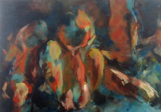 Image 1 of Helma Kotoun - Oil on meranti n.t. (very large)