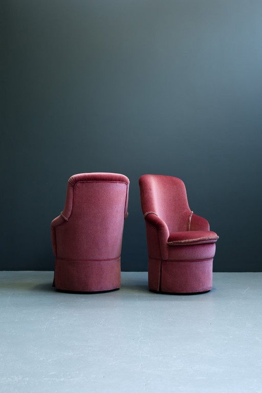 Set di due sedie da boudoir vintage