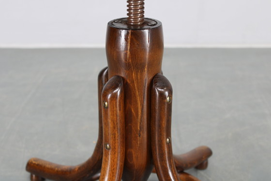 Image 1 of 1930er Klavierhocker aus Bugholz und Buche, Tschechoslowakei