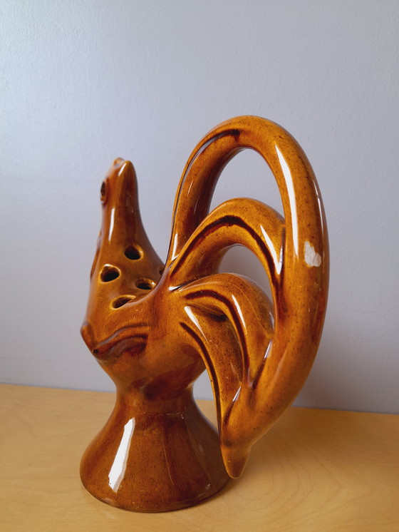 Image 1 of Keramische Haan Spade Bloemen 1960