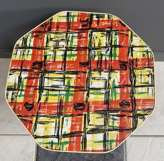Small 8 Sided Plant Table In Multicolor 1960s – Plastic, Wood (photo 3 of 10)