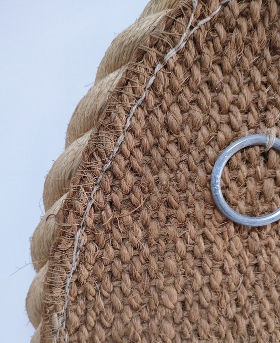 Image 1 of braided rope mirror dlg audoux minet 1960s