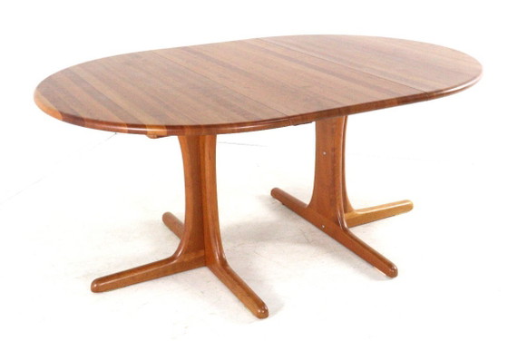Round 2x extendable Danish dining table vintage – Wood (photo 13 of 18)