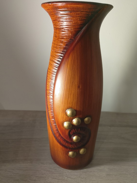 Image 1 of CARSTENS TONNIESHOF 7079 vase, Xenia luxury series, designed by Gerda Heuckeroth, with the interlocking 2 Cs logo, Germany