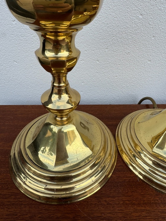 Basi per lampade neoclassiche in ottone massiccio – Lampade da tavolo (photo 4 of 15)