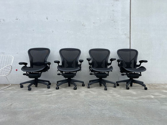 Image 1 of 4x sedie girevoli Herman Miller Aeron modello B