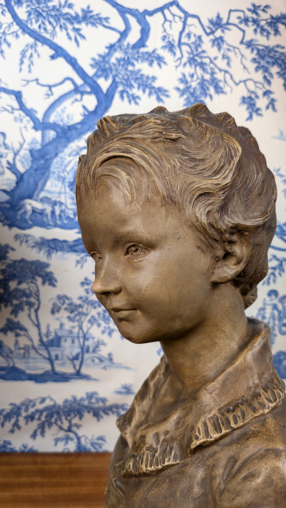 Image 1 of Buste en Terre Cuite d'Alexandre Brongniart d'Après Jean-Antoine Houdon