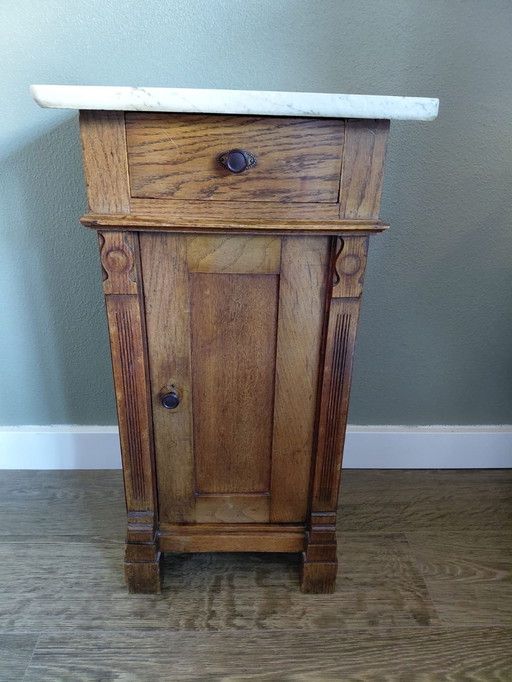 Nightstand With Marble Top