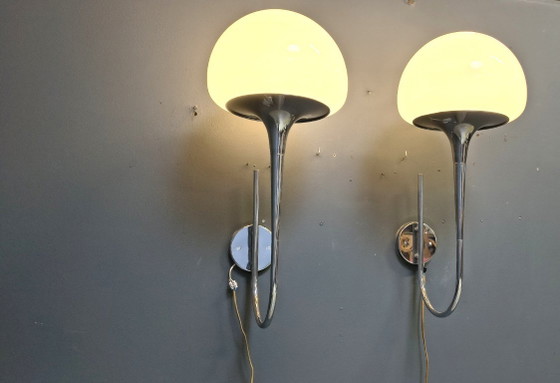 Image 1 of Italienische Mid-Century-Wandlampen von Goffredo Reggiani für Reggiani – 2er-Set