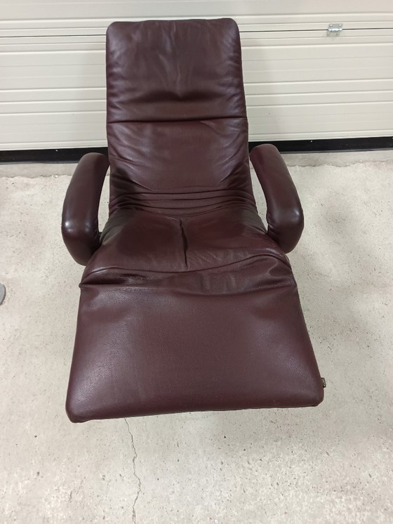 Image 1 of Fauteuil Jori 'Yoga' / Fauteuil pivotant en cuir