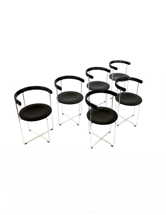 Image 1 of Set di 6 sedie pieghevoli dal design vintage, Kusch & Co '80