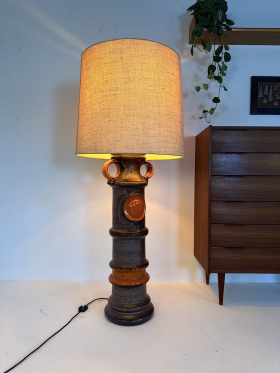 Image 1 of Vintage XL keramieken vloerlamp, Kaiser Leuchten ‘60